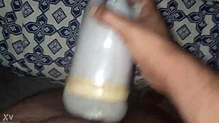 Home masturbation with big cock watching