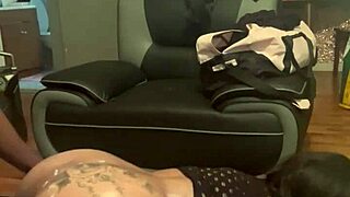 I give tranny TS RisqueRoxanne intense backshots in POV quickie.