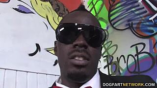 Busty Blonde Cindee Enjoys Interracial Gangbang