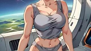 bulma looks incredibly hot in european solo scene