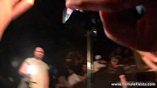 Horny ladies stripping wildly at the party, clothes ripping off 😏