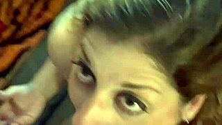 Sexy Milf Wife Sucks Husband's Hard Cock Until He Cums