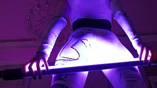 Four Monster Cocks Stretch Babe's Ass Wide Open