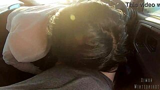 Slutty Coworker Swallows POV Car Blowjob Cum Gulp After Lunch Fuck!