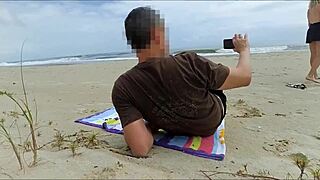 a fat cock wakes dozing milf with beach ass pounding