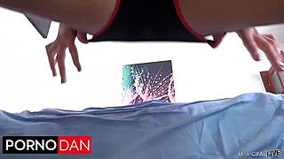 Double Tease Turns Victory Fuck Into Wild Cecilia Threesome Action