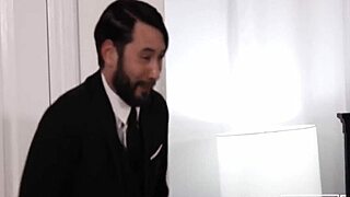 french maid's tight ass fingered wildly by horny butler