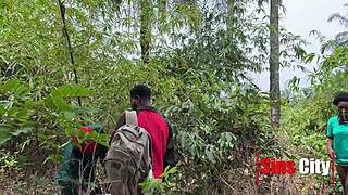 i dive into wild nigerian outdoor threesome pounding with hot strangers