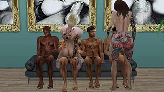 billie and diana wrecked by massive bbc gangbang