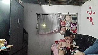 STEP MOM RELAXES YOU WITH A STEAMY PENIS MASSAGE