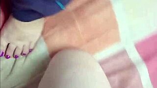 Stacy Milf's Kinky Footjob Drenches Feet in Jizz