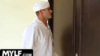 perfect body milf in sailor costume tittyfucks yacht stud