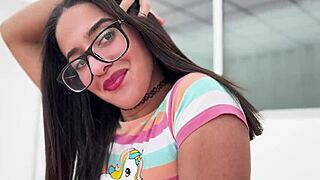 Latina babe alice biancci gulps loads from two huge cocks