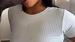 whoa check this amateur couple devour that huge dildo together wild