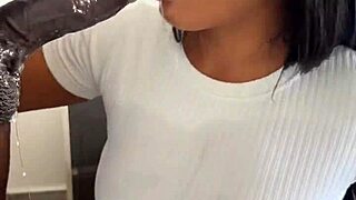 whoa check this amateur couple devour that huge dildo together wild