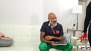 bbc stallion shaun slams inked pawg red's wet pussy glasses