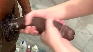 Stepsisters Bent Over in Shower Beg for Huge Cock Anal Stretching First Time