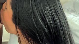 whoa check this amateur couple devour that huge dildo together wild