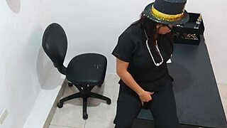 Brunette Milf Inserts Anal Plug and Flashes for Intense New Year Sex Wishes