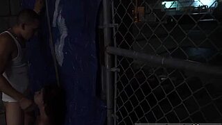 Emo Blonde Teen Submits to Outdoor BDSM Domination and Deep Blowjob