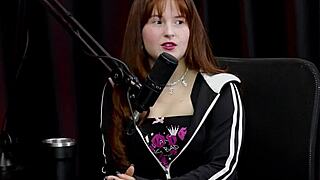 Angel Bloomm Sheer Red See-Through Naked Dance Audition Fears