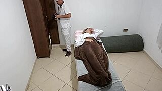 doctor's treatment delves deep into patient's ass pussy