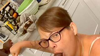 brunette milf drblackjohnsonxxx rubs fat shaved pussy for anal fun