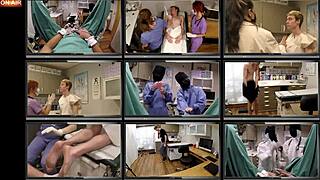 maverick williams spreads for nurse's rough anal fingering and humiliation in latex gloves