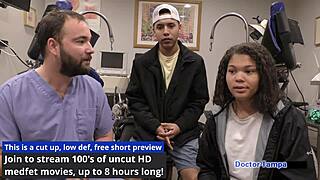 dr tampa gives michelle anderson the full university entrance physical with ass spreading and tits exam