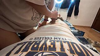 Tattooed Latina Delivers Insane POV Deepthroat Blowjob Home Alone