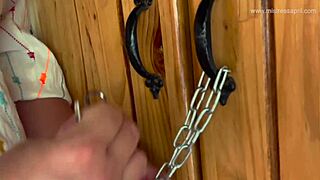 hey check out dominatrix mistress april's latex amazonian comeback with strapon action