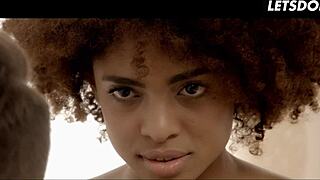 Luna Corazon's ebony curves seduce Nick Ross into passionate pussy licking ecstasy