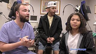 dr tampa gives michelle anderson the full university entrance physical with ass spreading and tits exam