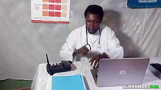 Husband's gyno visit turns wife into bold shaved pussy creampie slut