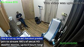 maverick williams spreads for nurse's rough anal fingering and humiliation in latex gloves