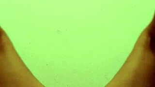 Mia works out naked, spreading her hairy pussy wide open - part 1