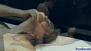 chanel preston's huge tits smashed in garage anal pounding