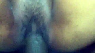 hidden camera captures ebony beauty drilled deep by massive dildo in fantasy play