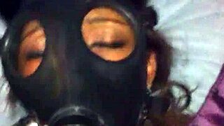 hidden camera captures ebony beauty drilled deep by massive dildo in fantasy play