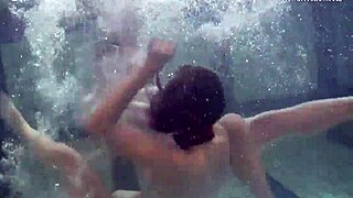 Bouncing Tits Lesbians Ravish Underwater