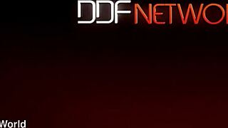 inked british babe teases narrow ass in heels and lingerie