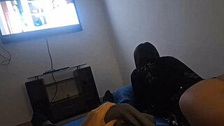 movie night with roommate turns into hot cock sucking surprise?