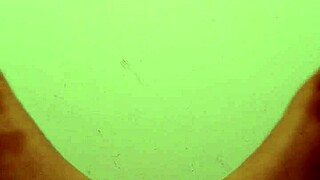 Mia works out naked, spreading her hairy pussy wide open - part 1