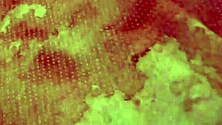 Kate Beautiful Blonde Masturbates Wet Pussy in Sexy Net Dress