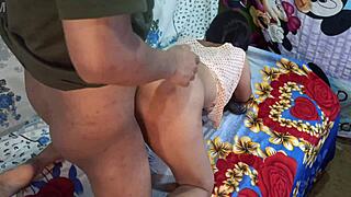 desi chubby neighbor's big ass jiggles in rough cheating doggy hardcore!