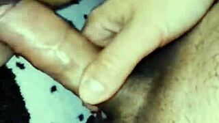 a hot milf strips teasingly masturbates then takes big cock in tight ass and pussy