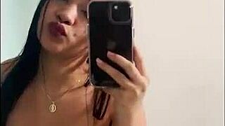 mia the tiny cute latina teen takes monster cock deep in homemade casting creampie