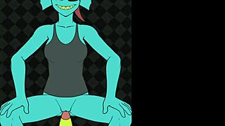 Undyne Rides Monster Cock in Undertale Hentai Fuck