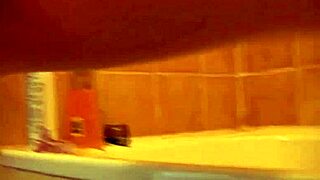 Puffy Redhead Shaves Smooth Pussy Close-Up in Steamy Shower