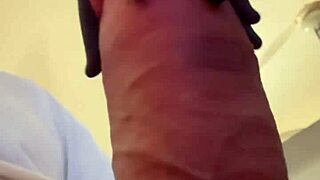 quick workout handjob for my massive throbbing monster cock